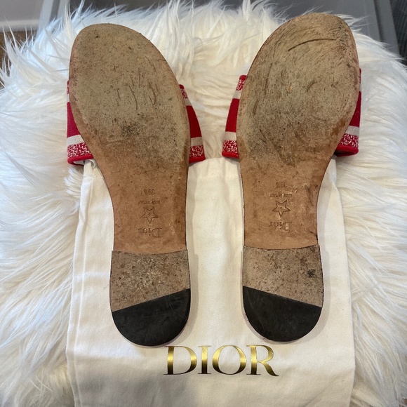 Christian Dior Red Flats - Picture 2 of 4